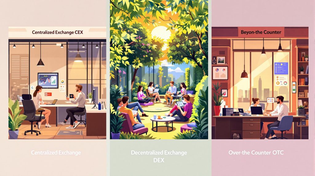 CEX vs DEX vs OTC: Choosing the Right Trading Method